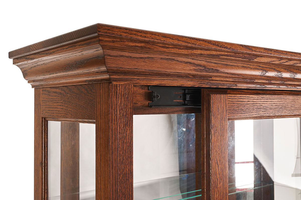 Traditional Sliding Door Curio