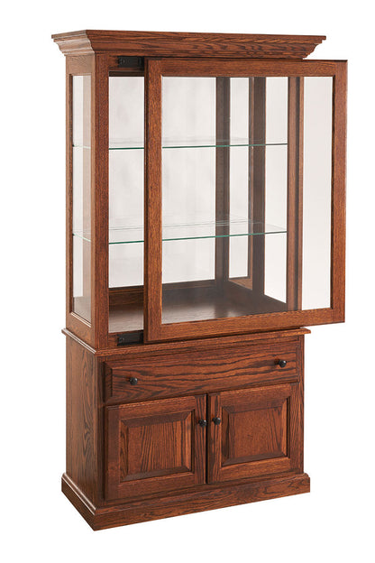 Traditional Sliding Door Curio