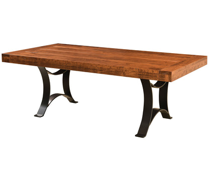 Galley Saw-Marked Farmhouse Table