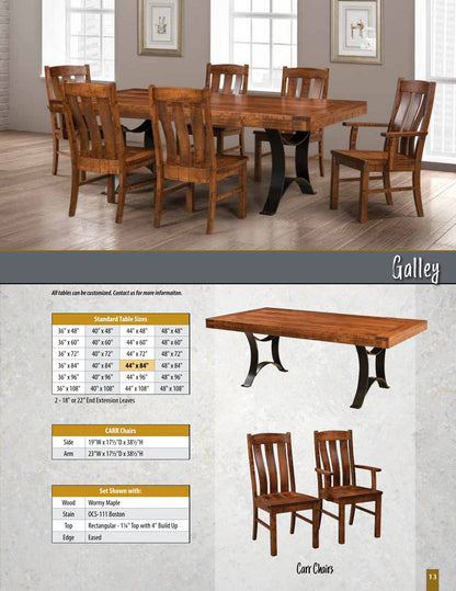 Galley Saw-Marked Farmhouse Table catalog page