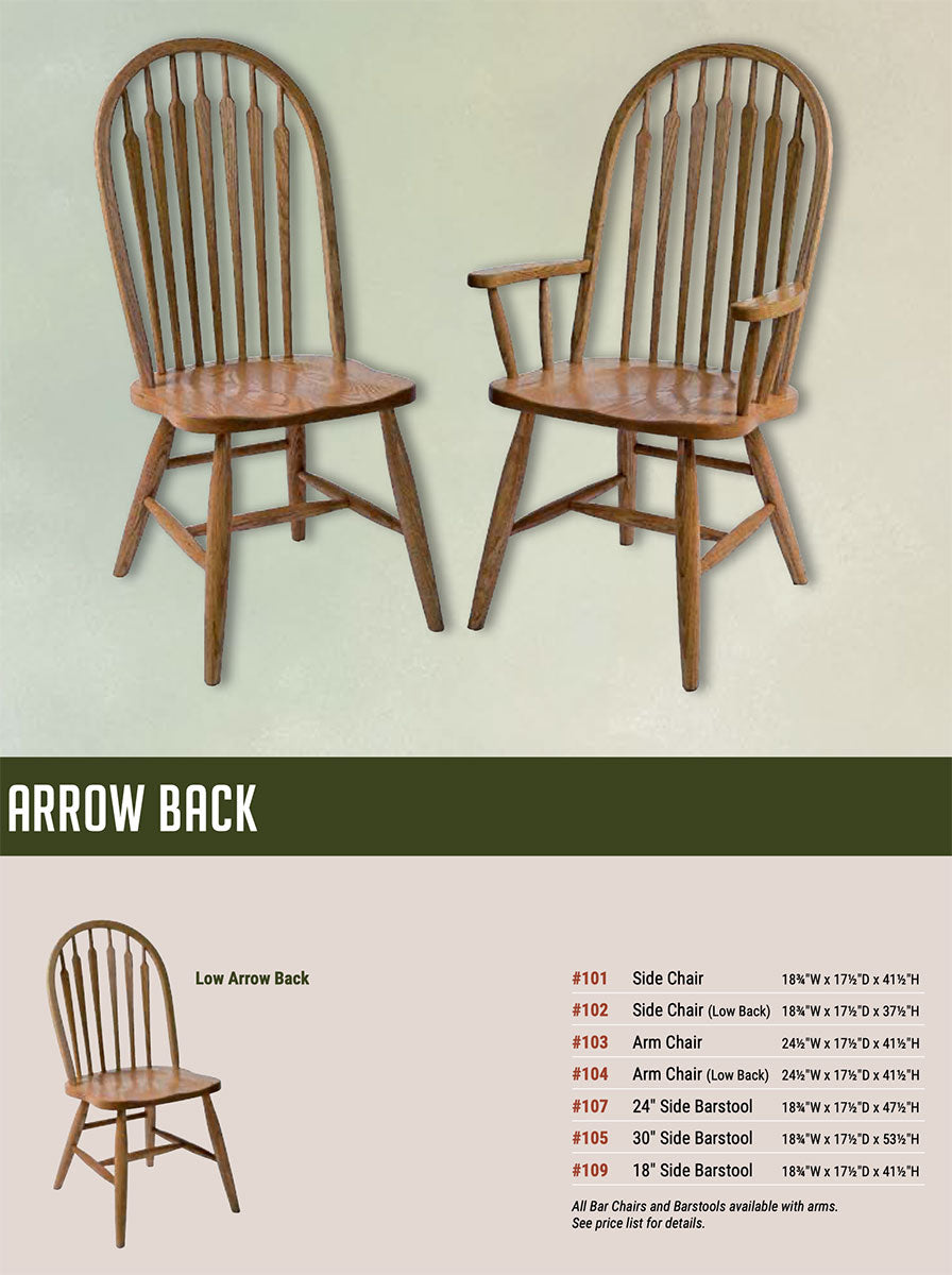 Arrow Back Chair
