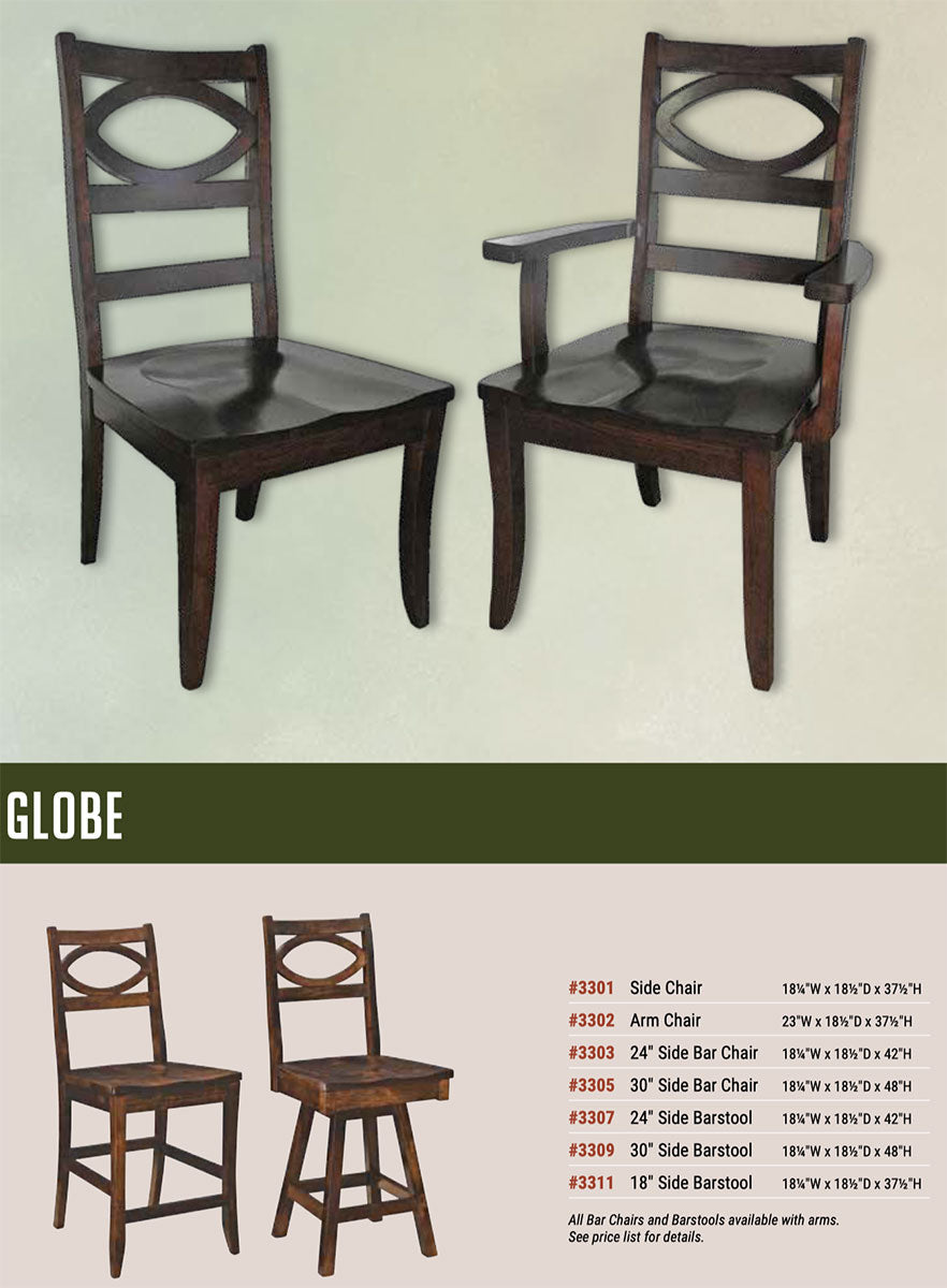 Globe Swivel Bar Stool