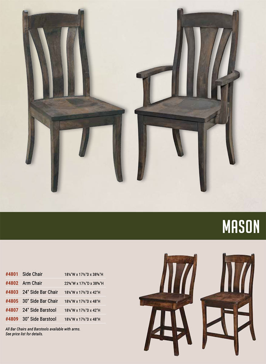 Mason Swivel Bar Stool