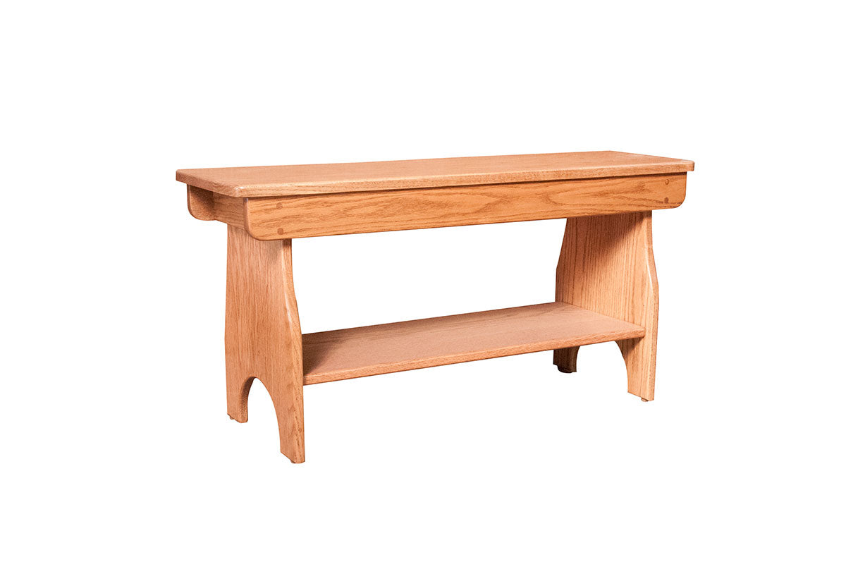 Classic Bench With Shelf