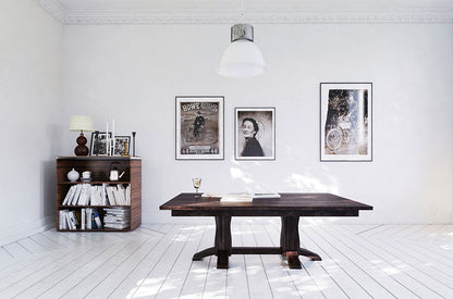 Beveled Shaker Double Pedestal Table