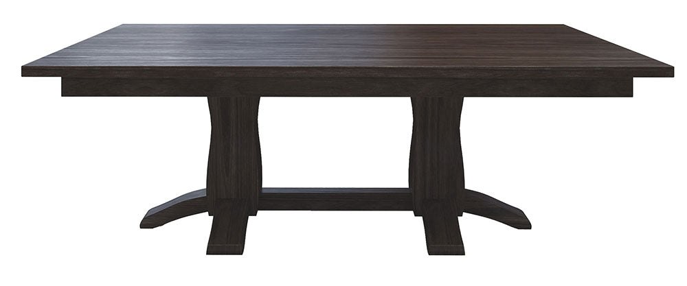 Beveled Shaker Double Pedestal Table