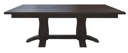 Beveled Shaker Double Pedestal Table