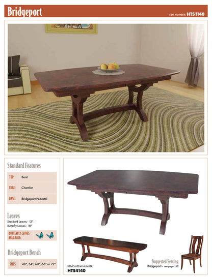Bridgeport Double Pedestal Table