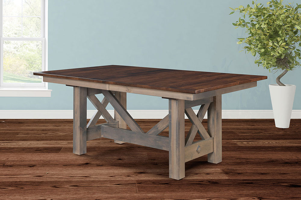 Coastal Double Pedestal Table