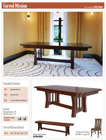Curved Mission Bench