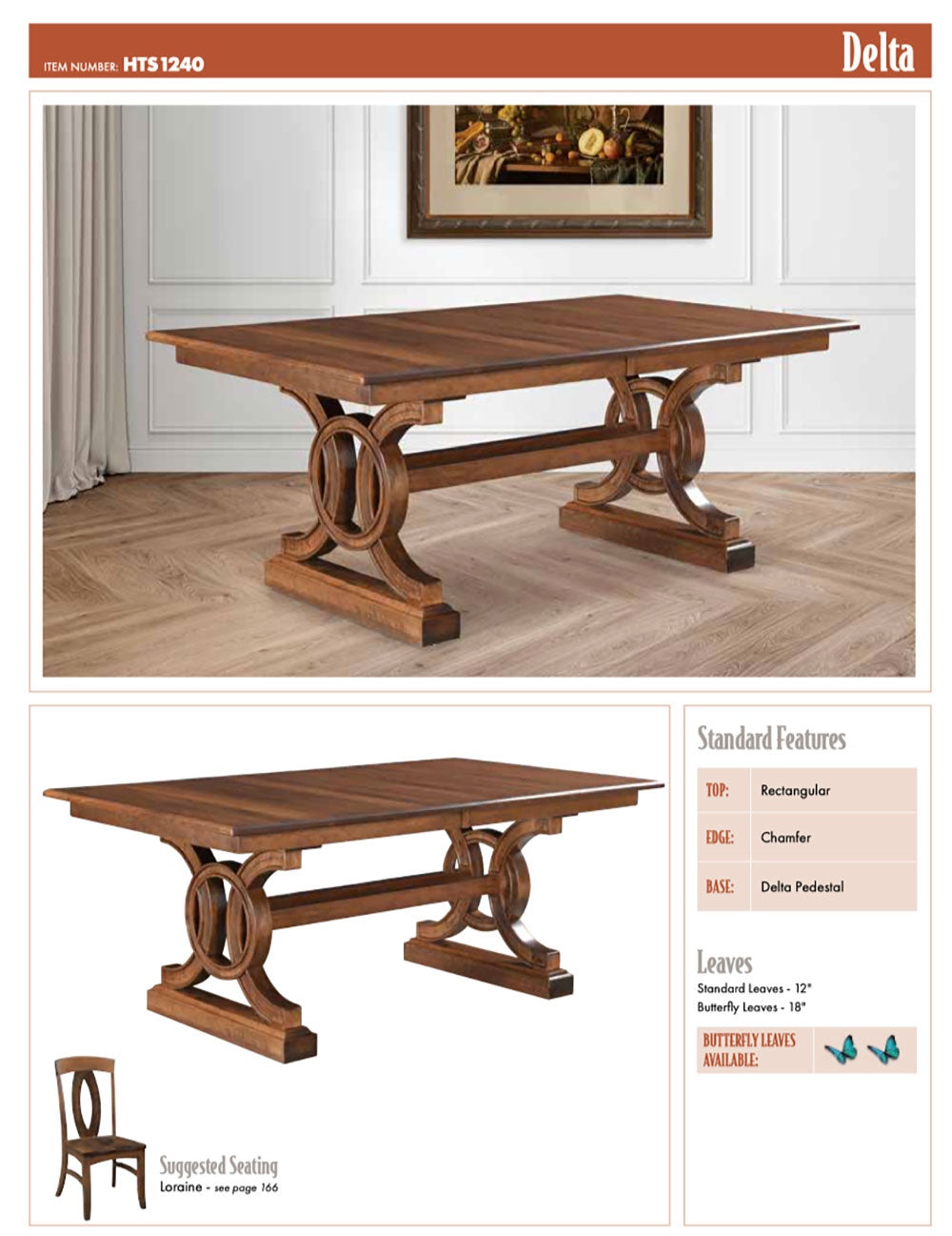 Delta Double Pedestal Table