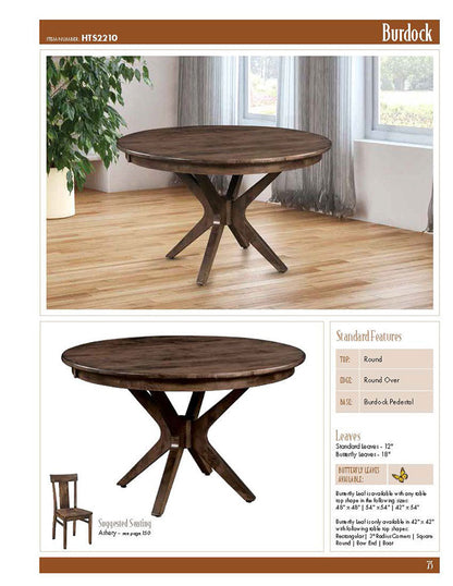 Burdock Single Pedestal Table