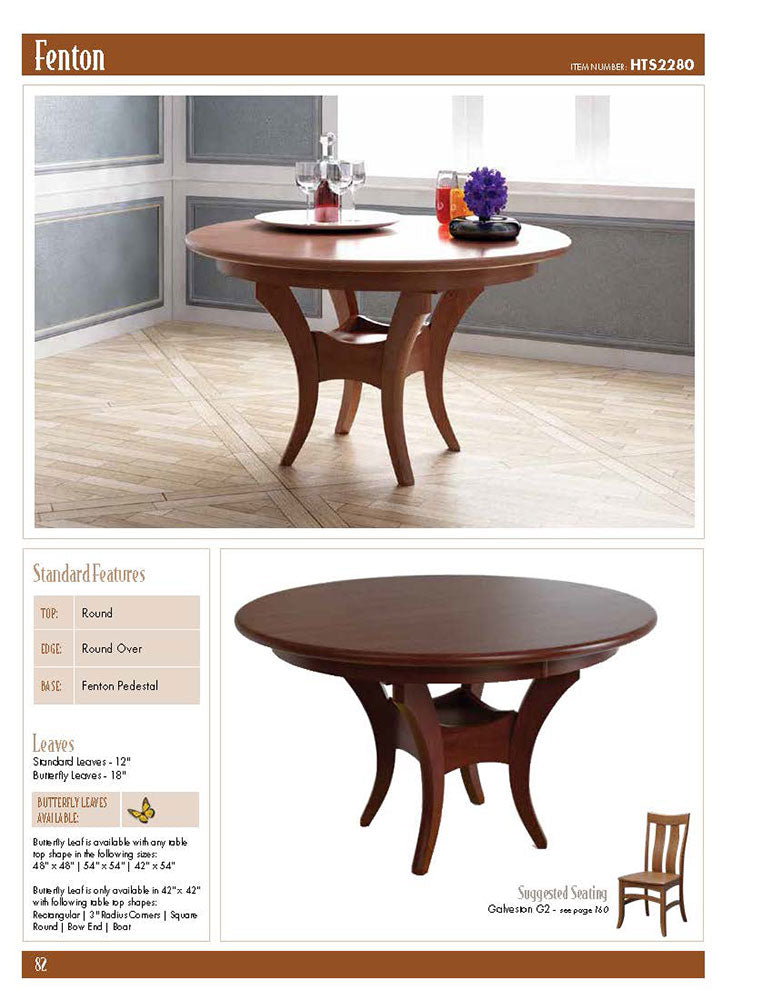 Fenton Single Pedestal Table