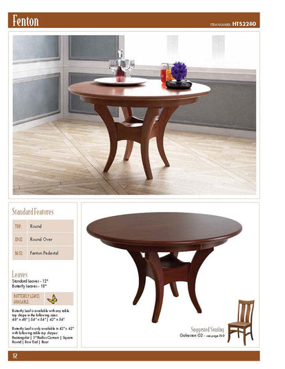Fenton Single Pedestal Table