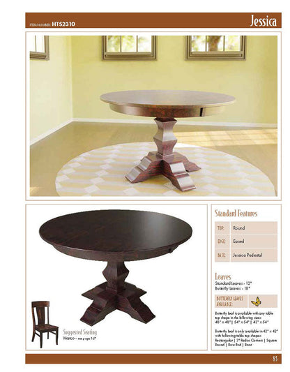 Jessica Single Pedestal Table