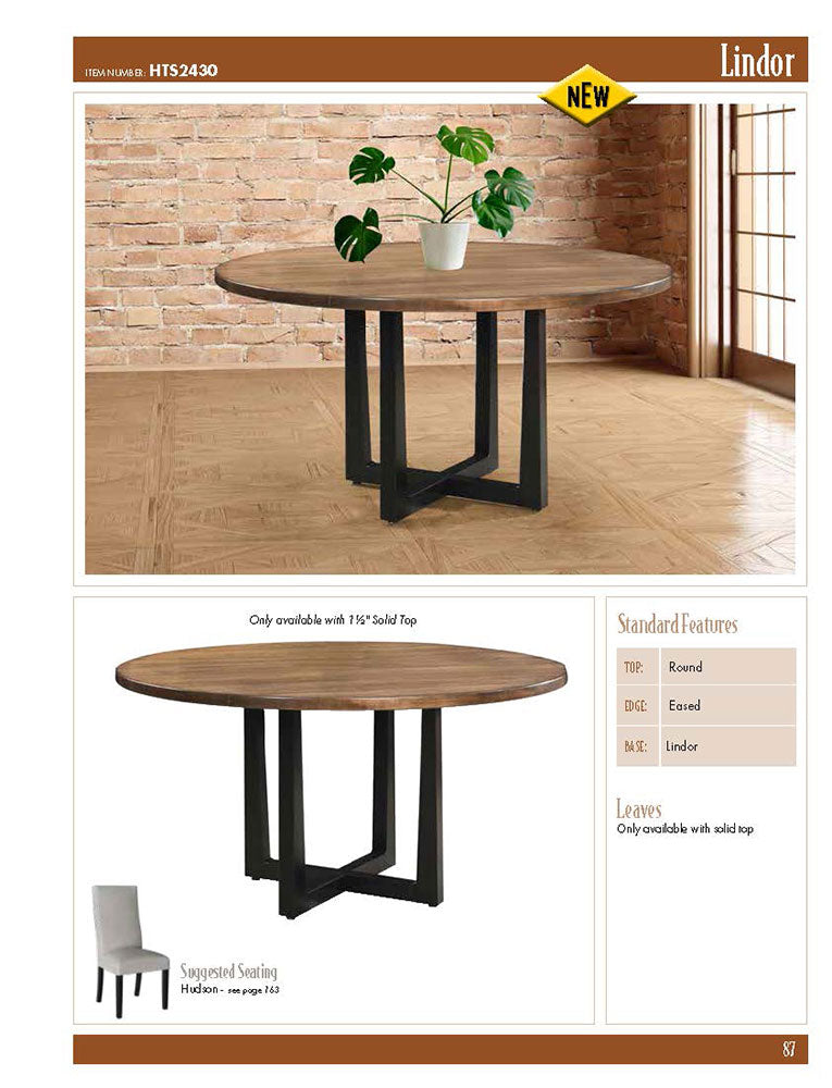 Lindor Single Pedestal Table