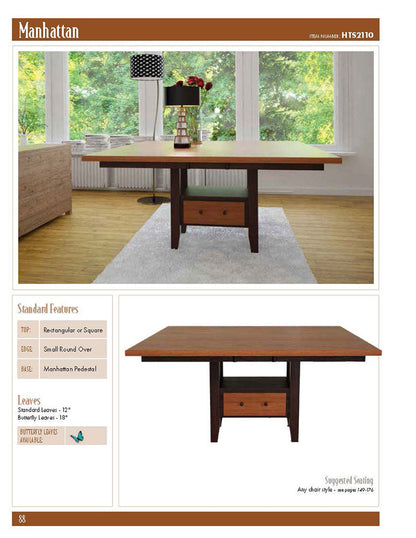 Manhattan Single Pedestal Table