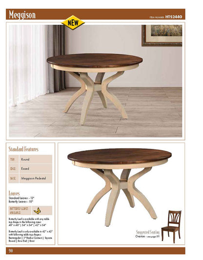 Meggison Single Pedestal Table