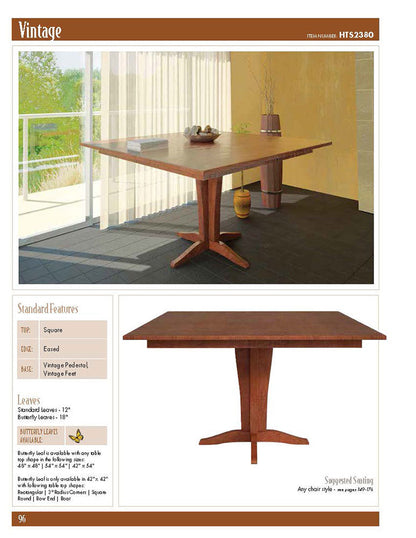 Vintage Single Pedestal Table
