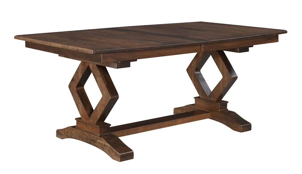 Diamond Double Pedestal Table