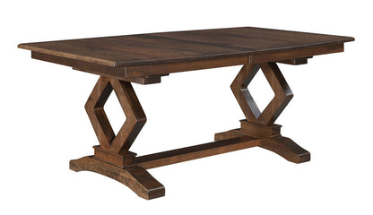 Diamond Double Pedestal Table