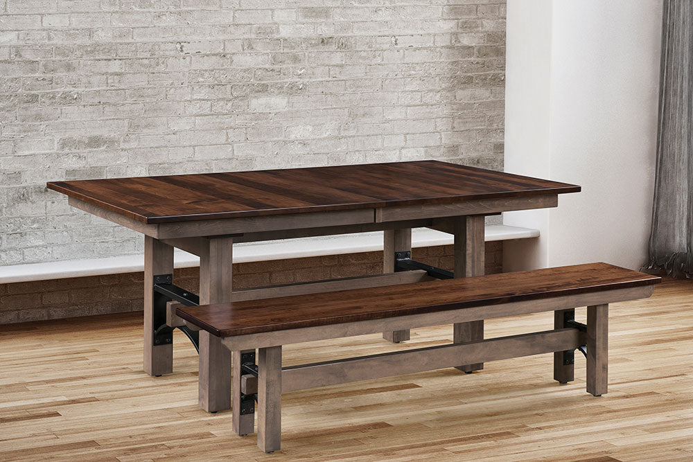 Frontier Double Pedestal Table