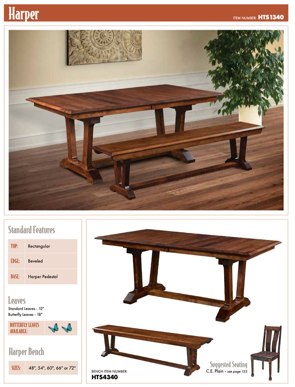 Harper Double Pedestal Table