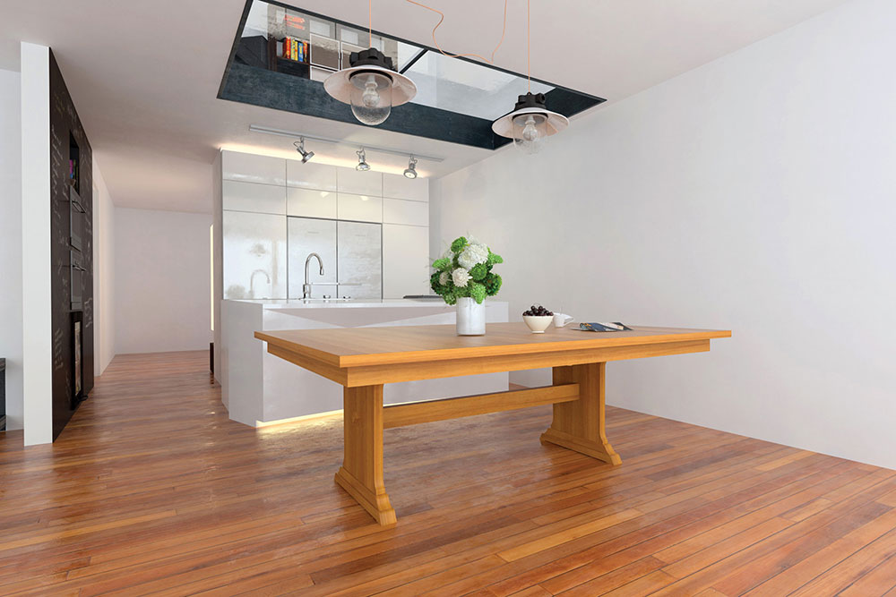 Hoover Double Pedestal Table