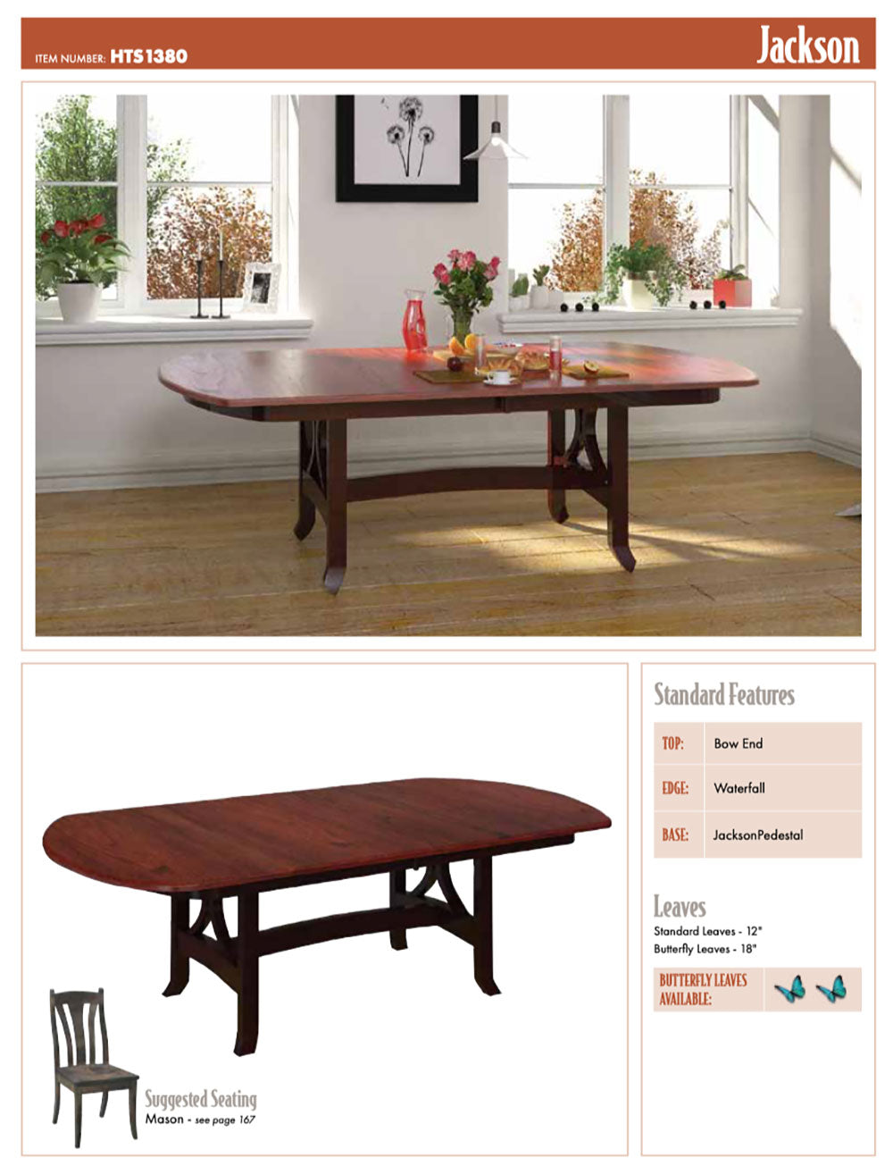 Jackson Double Pedestal Table