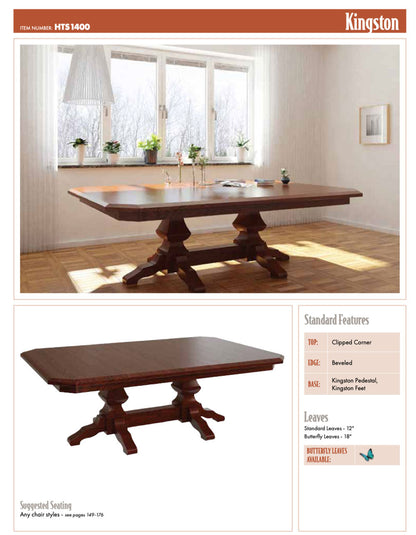Kingston Double Pedestal Table