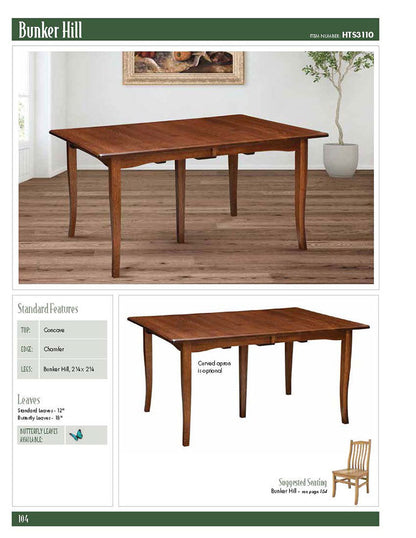 Bunker Hill Leg Table