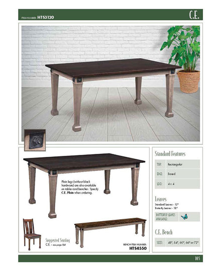 C.E. Leg Table