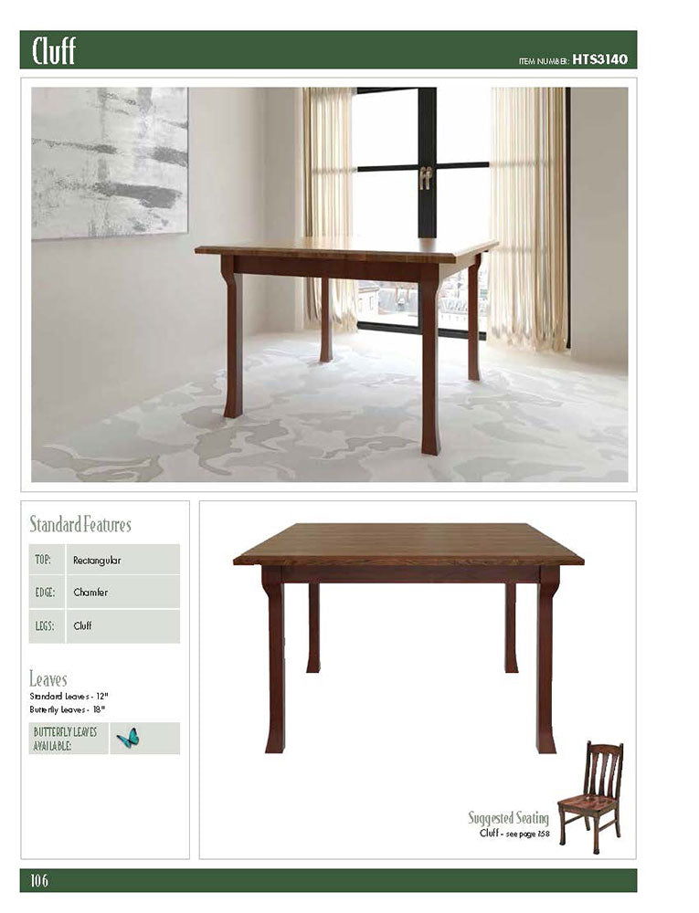 Cluff Leg Table