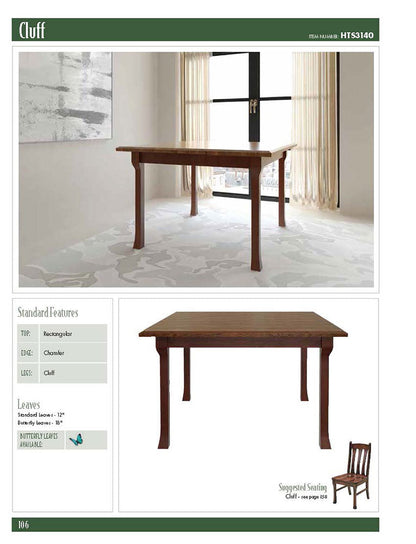 Cluff Leg Table