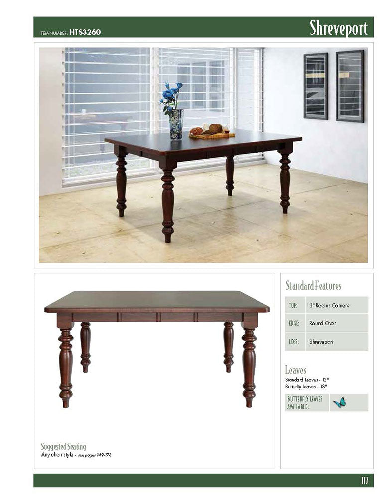 Shreveport Leg Table