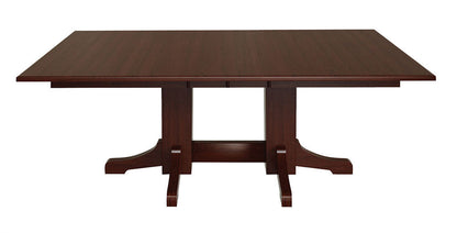 Mission Double Pedestal Table