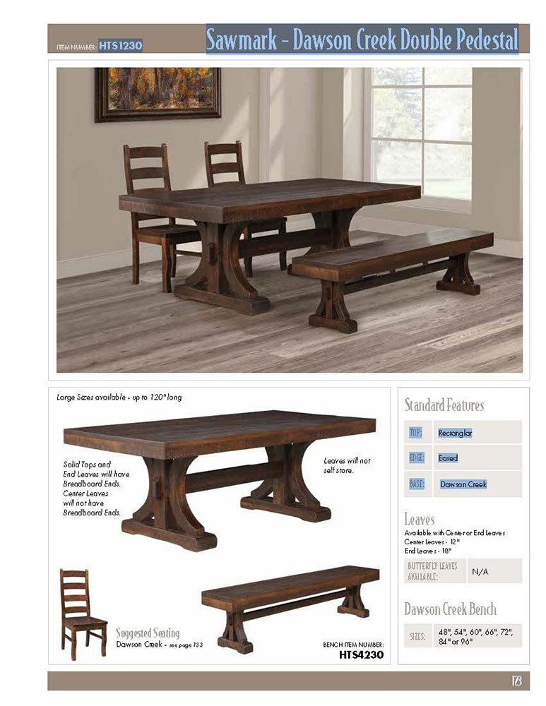 Sawmark - Dawson Creek Double Pedestal