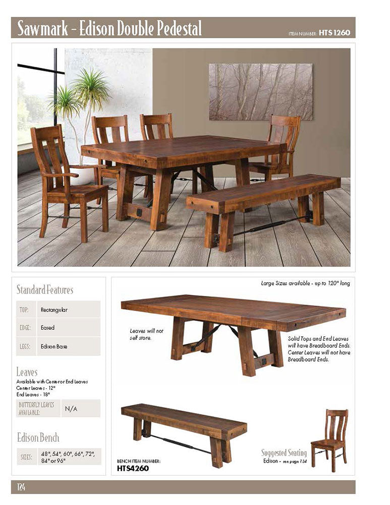 Sawmark - Edison Double Pedestal