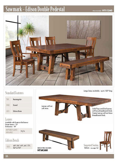Sawmark - Edison Double Pedestal