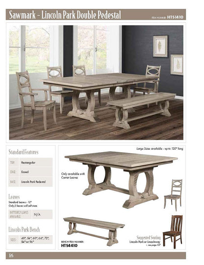 Sawmark - Lincoln Park Double Pedestal