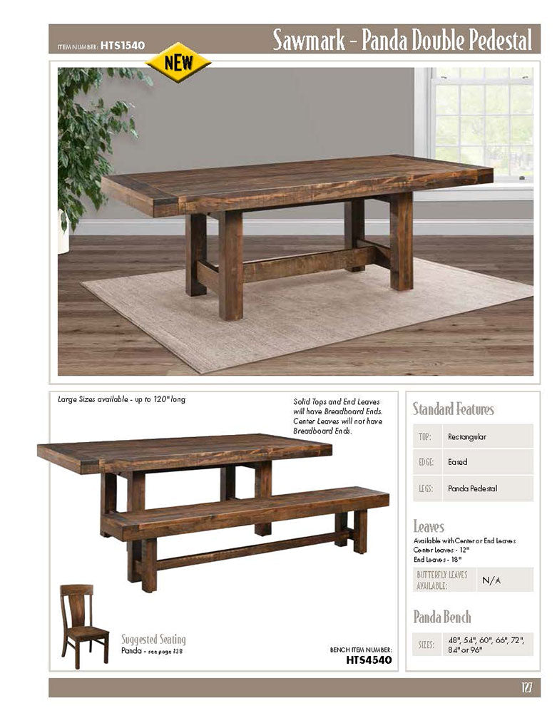 Sawmark - Panda Double Pedestal