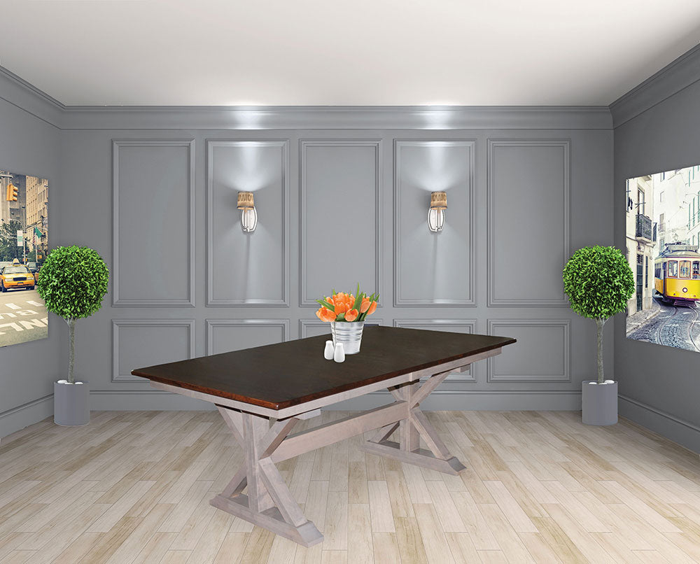 X-Base S Double Pedestal Table