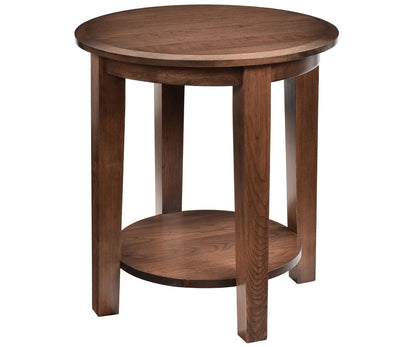 Deluxe Shaker 22" Round End Table