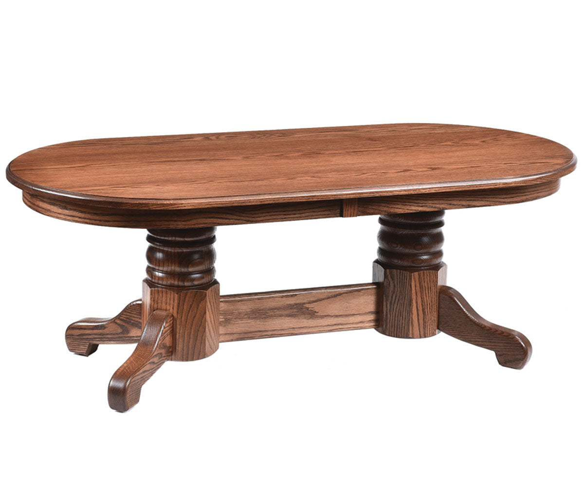 Country Oval Cocktail Table – 48"W