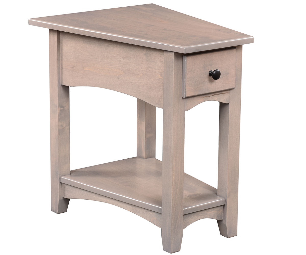 Modern Shaker Wedge End Table – 19"W