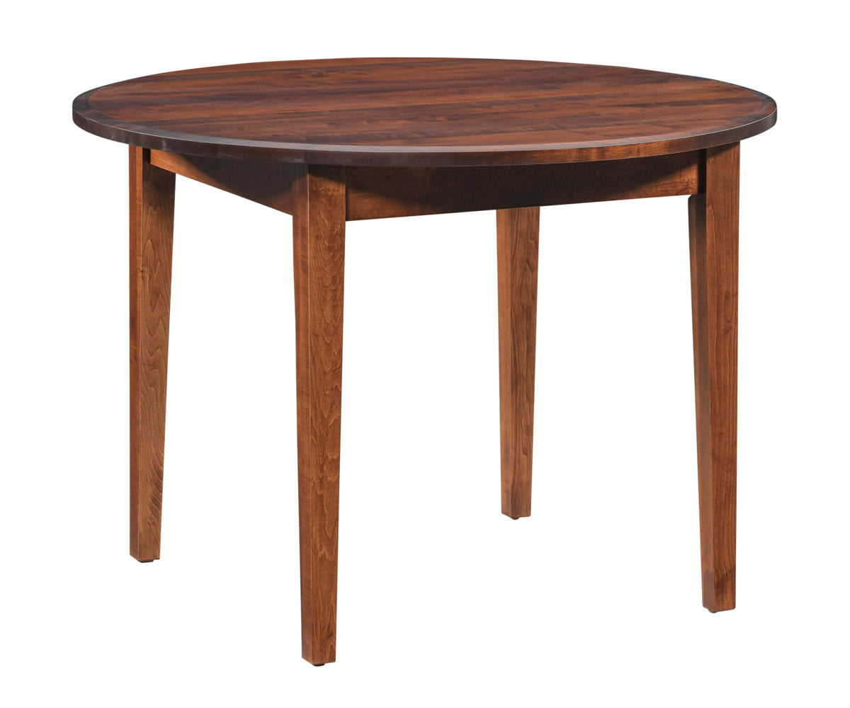 Solid Top & Drop Leaf 42" Round Solid Top Table