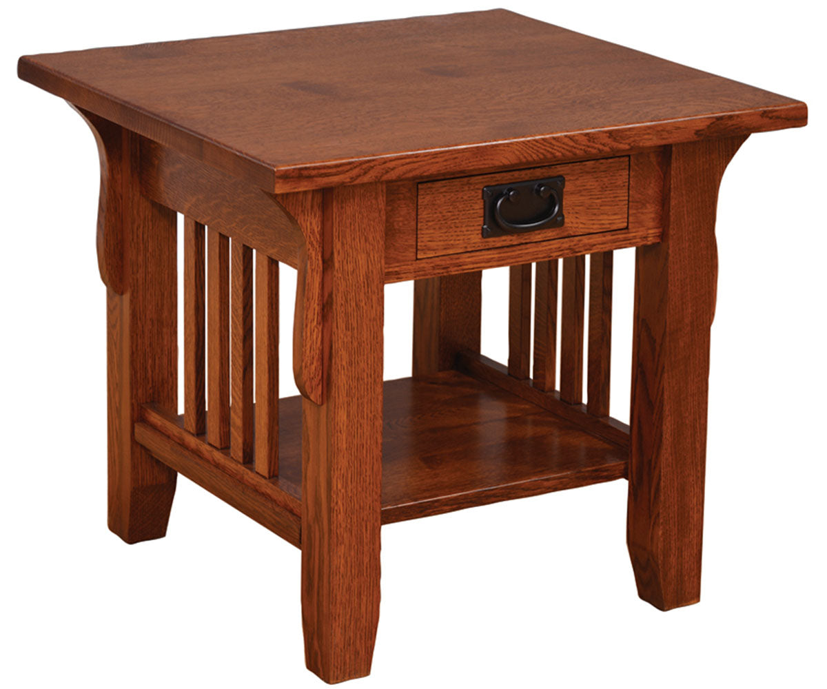 Old World Mission End Table – 24"W