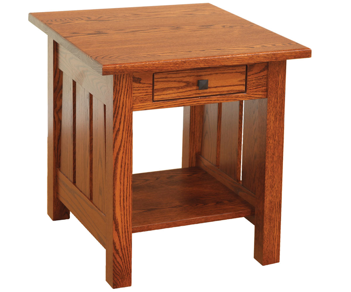 Canted Mission End Table – 22"W