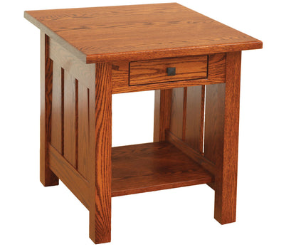 Canted Mission End Table – 22"W