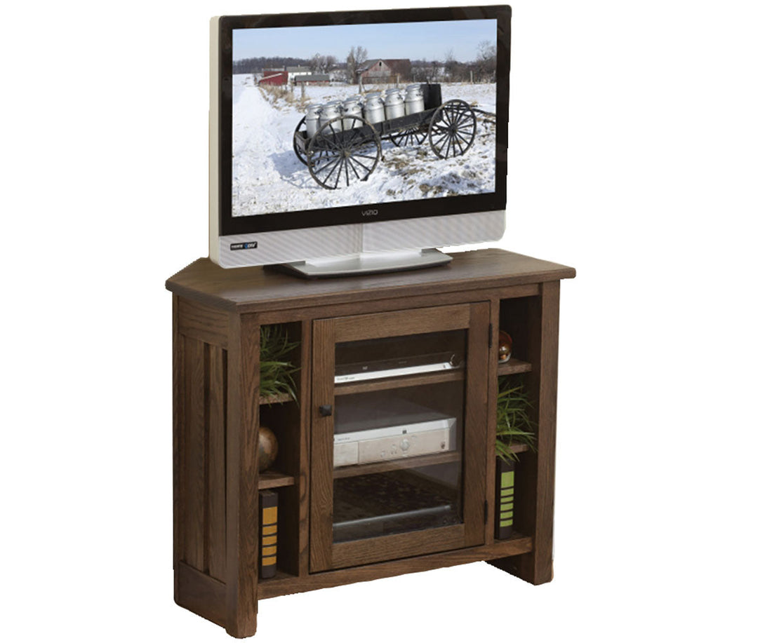 Canted Mission 36" Corner Media Console